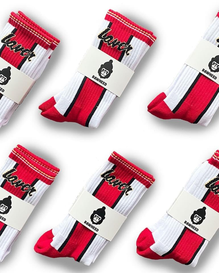 Sheffield Red retro sock